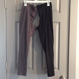 2 pairs of maternity leggings